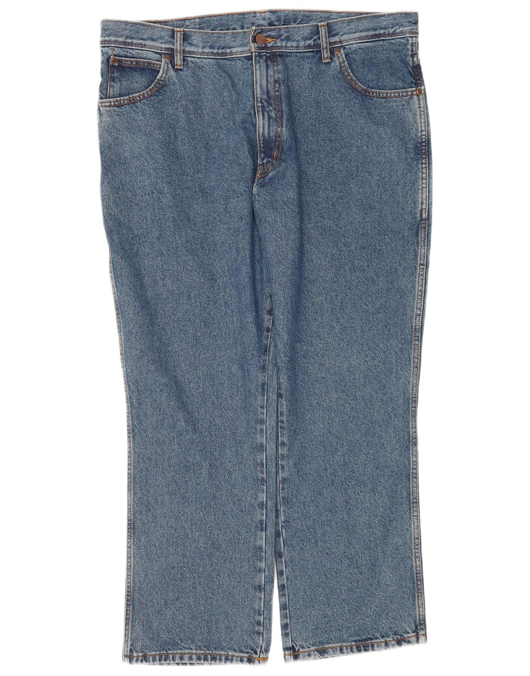 Jeans dritti da uomo Wrangler vestibilità regolare W40 L30 cotone blu
