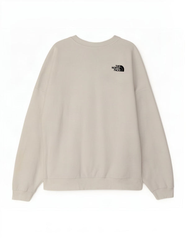 Felpa grafica da donna The North Face Jumper UK 16 Large White Cotton