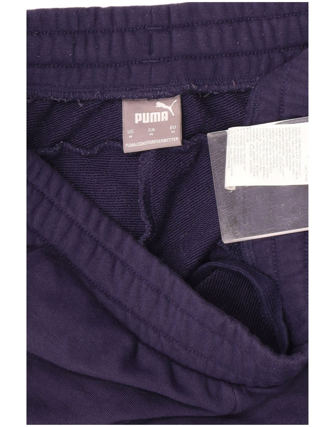 Pantaloni da tuta da donna PUMA Joggers UK 14 Medium Blu Navy Cotone
