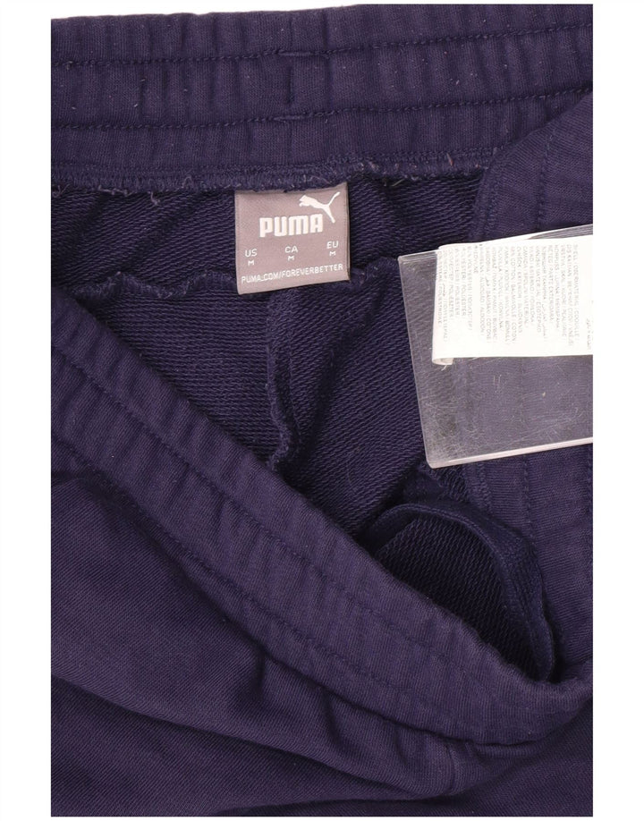 Pantaloni da tuta da donna PUMA Joggers UK 14 Medium Blu Navy Cotone