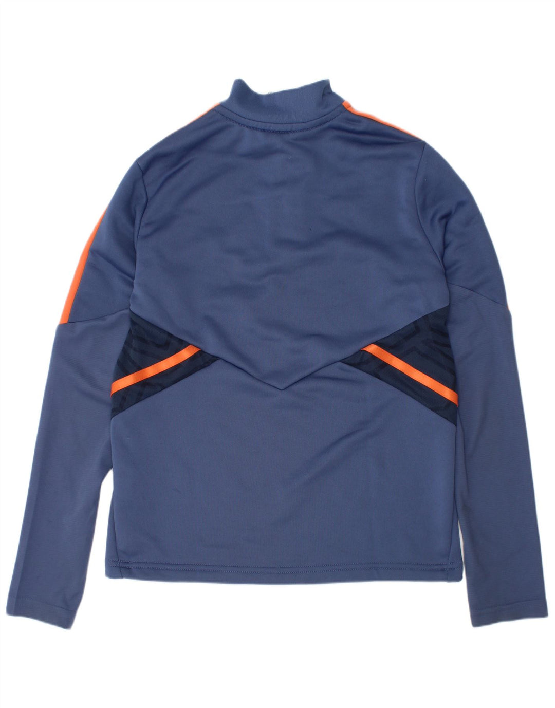 Top della tuta pullover Adidas da ragazzo del Manchester United 9-10 anni blu