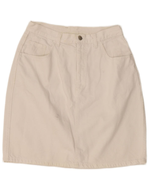 Gonna Denim Donna CARRERA IT 42 Media W32 Cotone Bianco