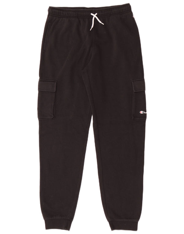 Pantaloni da tuta cargo Champion da ragazzo, pantaloni da jogging, 15-16 anni, 2XL, cotone nero