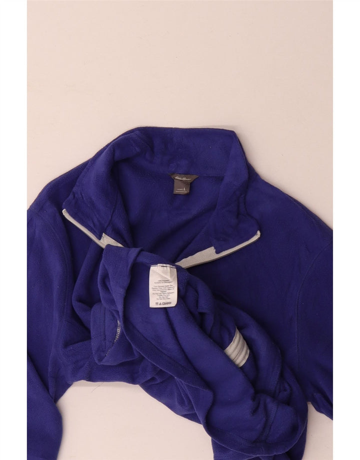 Giacca in pile da donna Eddie Bauer UK 16 grande poliestere viola