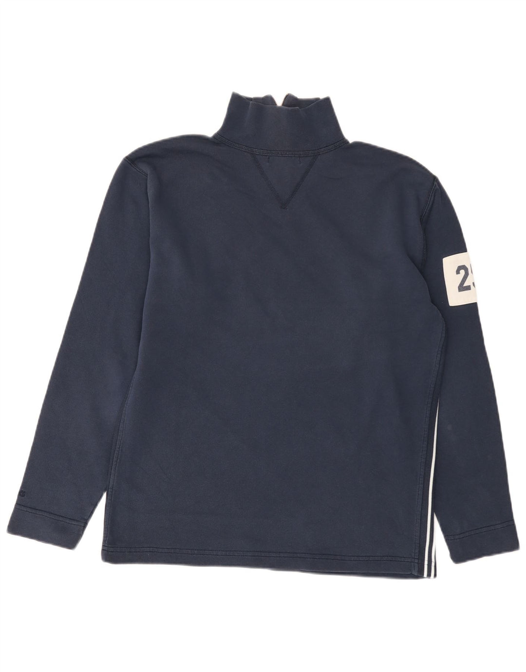 Felpa Asics da uomo con zip e collo, maglione piccolo, blu navy