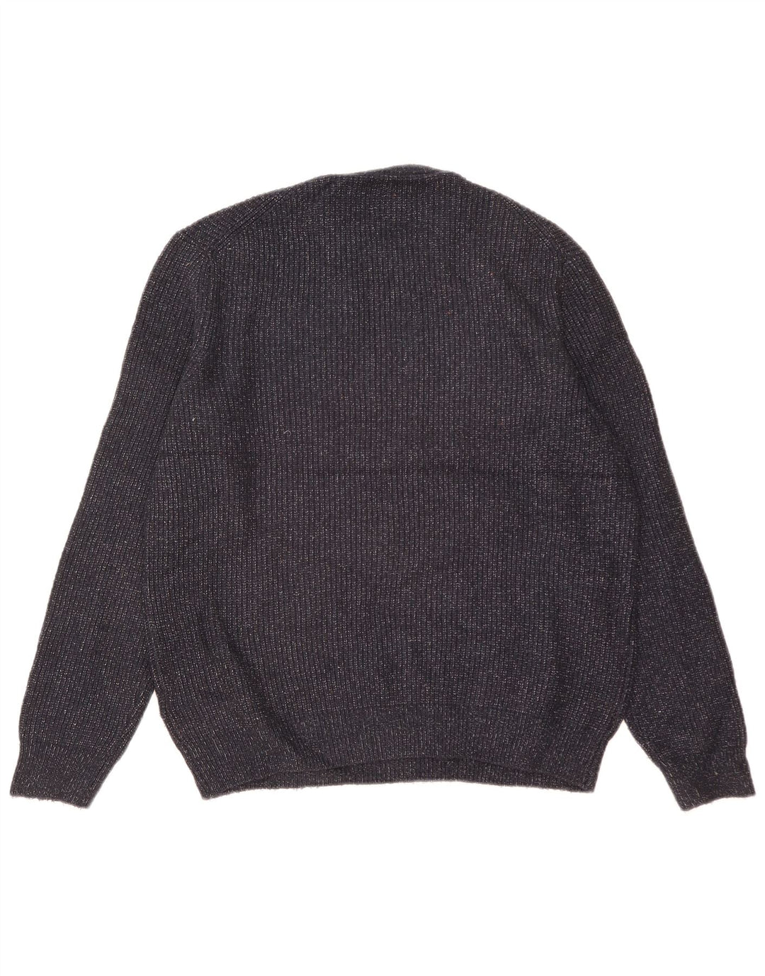 Maglione maglione girocollo da uomo Marks & Spencer grande blu navy screziato
