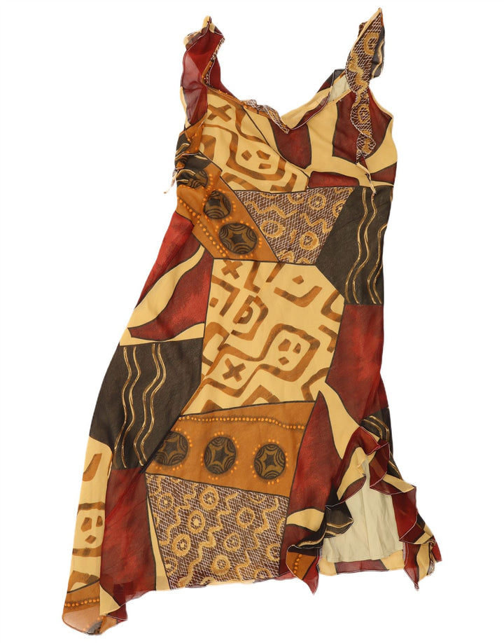 Abito asimmetrico da donna Rene Derhy IT 48 XL Patchwork multicolore