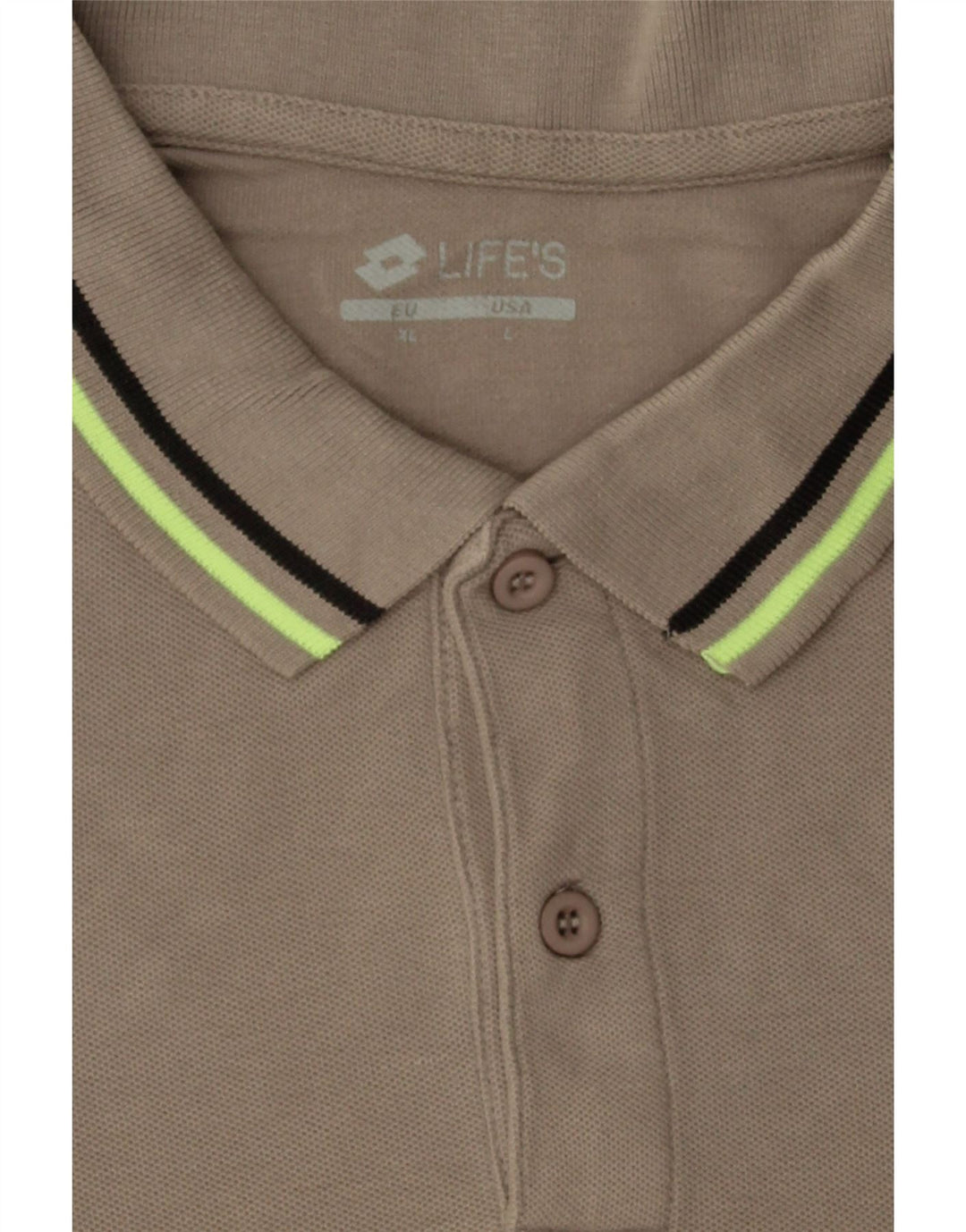 LOTTO Mens Polo Shirt XL Grey Cotton Vintage Lotto and Second-Hand Lotto from Messina Hembry 