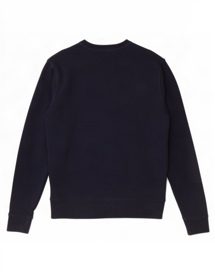 Felpa da uomo Marks & Spencer piccola in cotone blu navy
