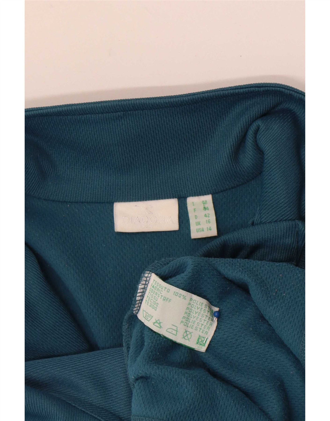 Giacca da tuta da donna Diadora UK 16 Large Blu Poliestere