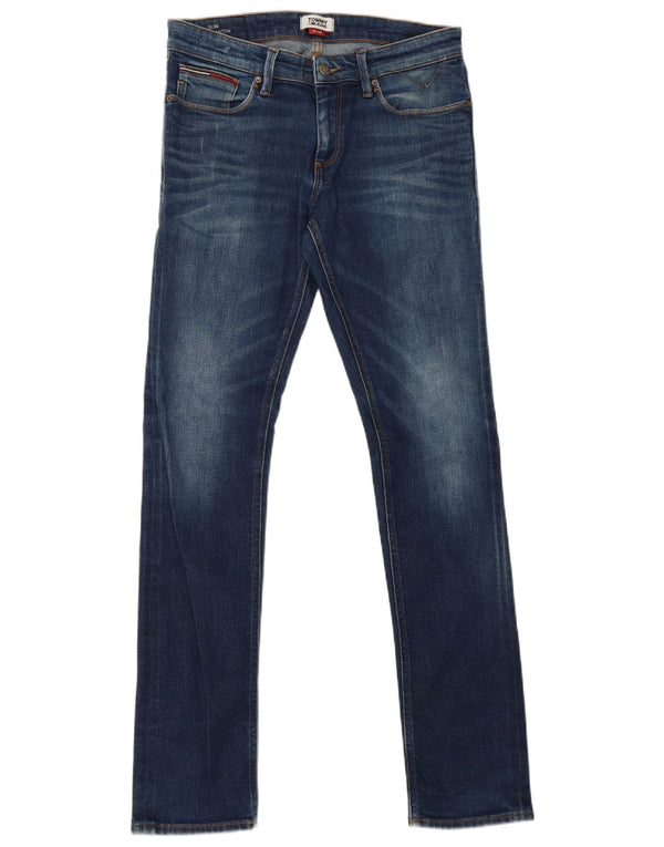 Tommy Hilfiger Uomo Scanton Slim Jeans W32 L34 Blu Cotone