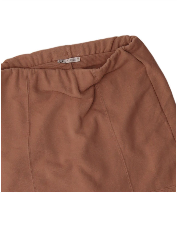 Gonna corta Zara da donna UK 14 grande rosa