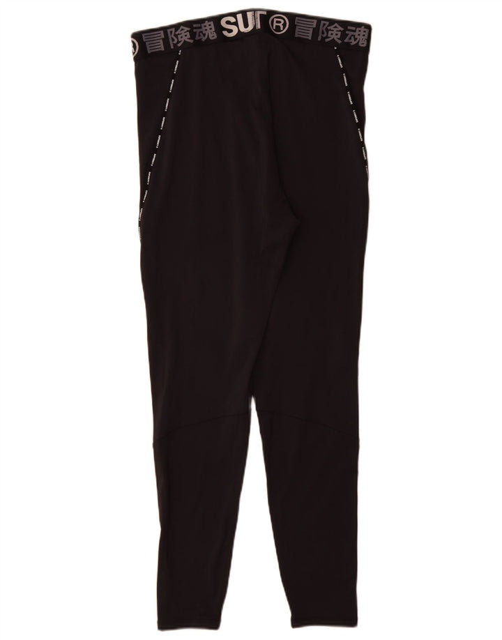 Leggings grafici da donna Superdry UK 18 XL poliestere nero