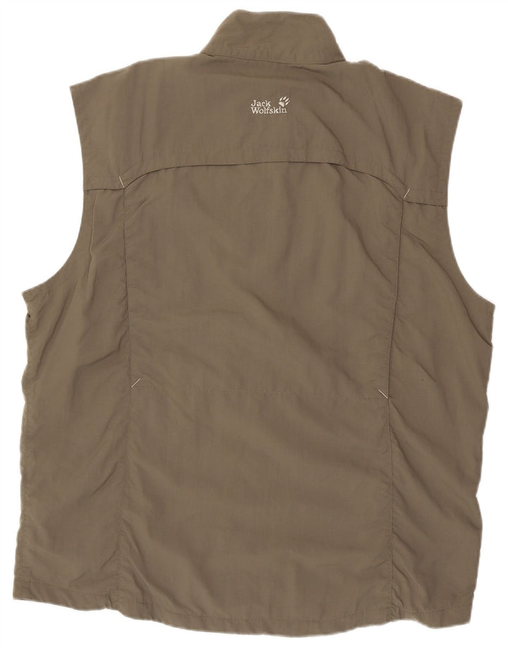 JACK WOLFSKIN Giacca da tuta senza maniche da uomo UK 46/48 2XL Grigio