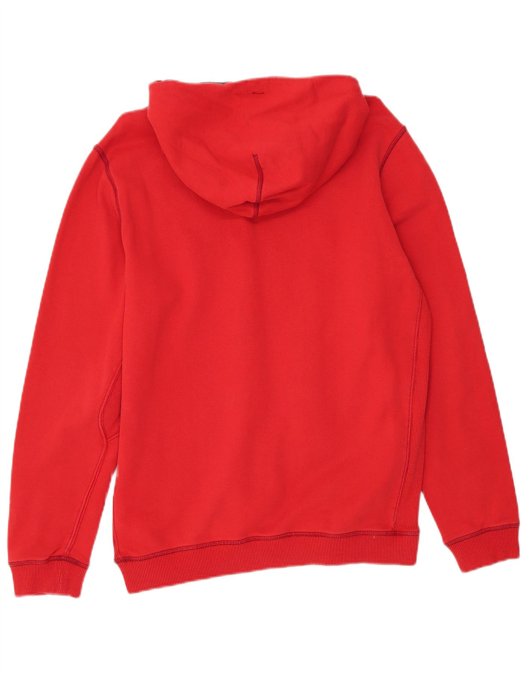 Diesel Felpa con cappuccio grafica da uomo in cotone rosso medio