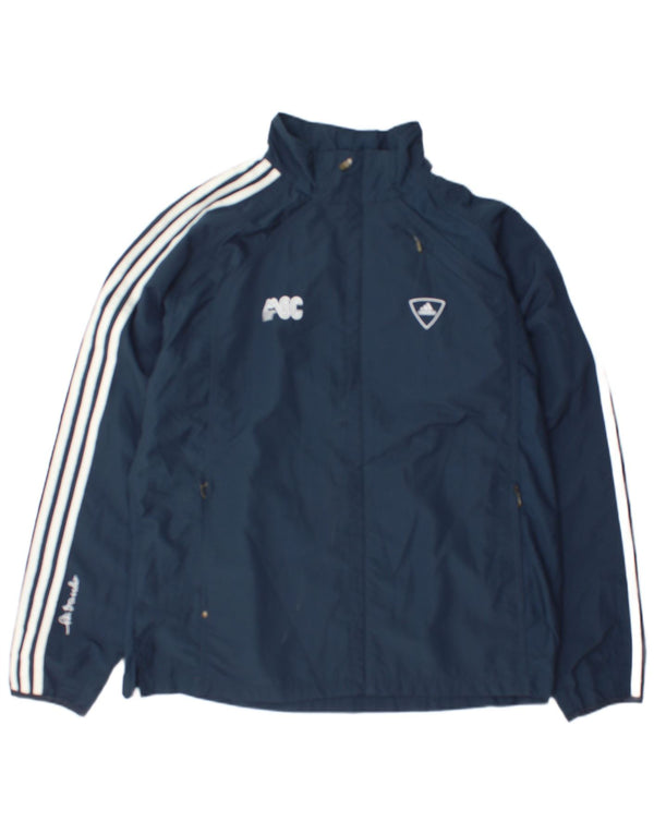 Giacca da tuta da uomo Adidas UK 44/46 Large Blu Navy Colourblock
