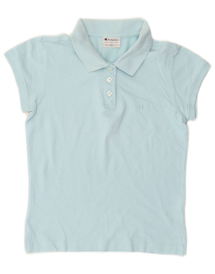 Polo da donna CHAMPION UK 14 grande cotone blu