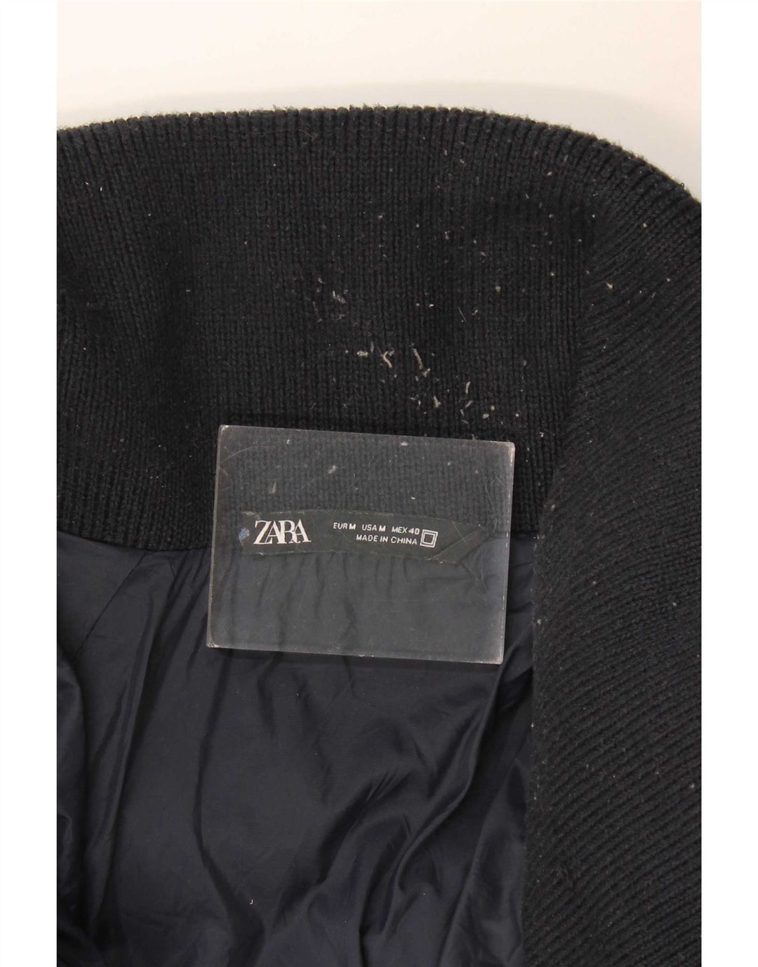 Giacca imbottita vestibilità ampia da uomo Zara UK 38 blu navy medio