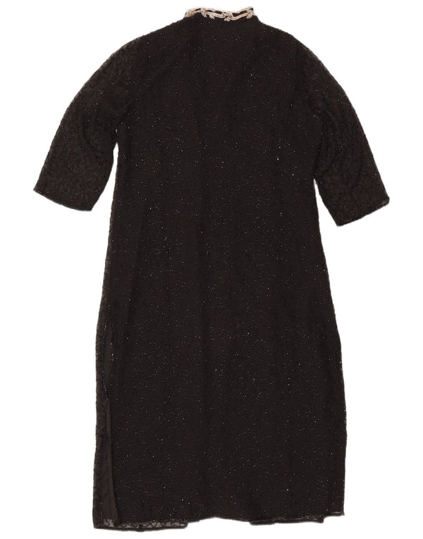 Top cardigan con maniche a 3/4 da sera da donna Jacques Vert UK 12 medio nero