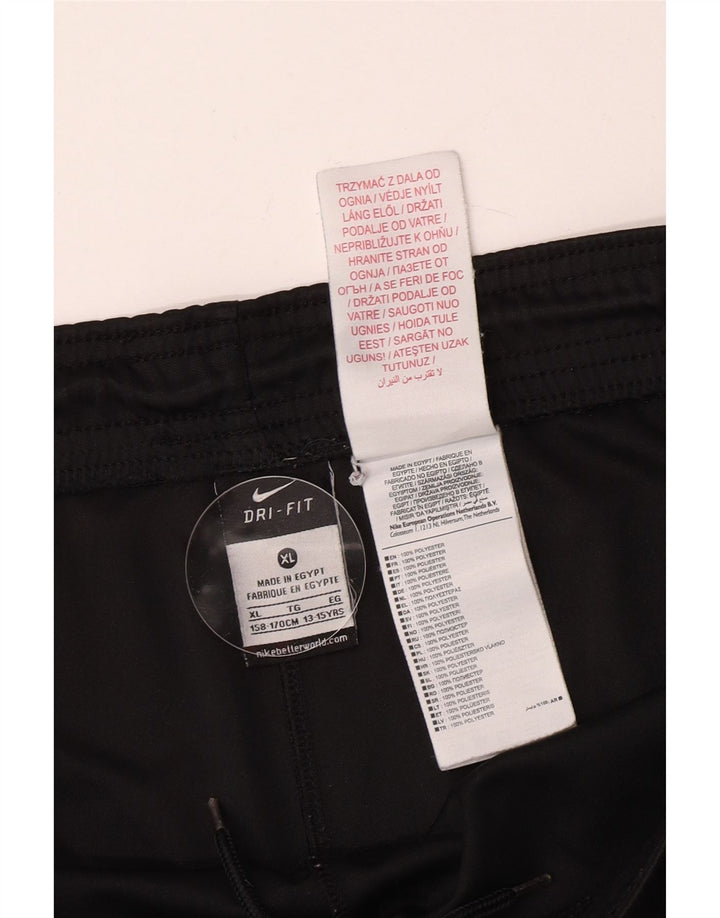 Pantaloncini sportivi Nike da ragazzo Dri Fit 13-14 anni XL poliestere nero