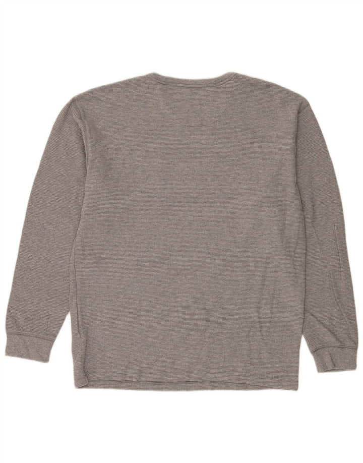 Vans Maglia da uomo Classic Fit a maniche lunghe in cotone grigio grande