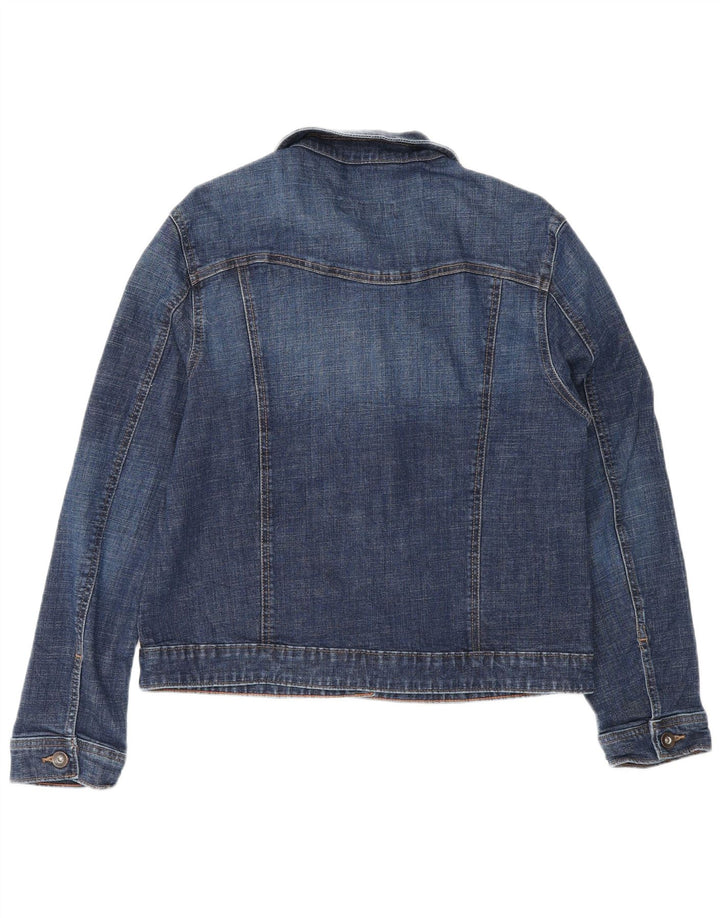 Giacca di jeans da donna Lee UK 14 grande cotone blu