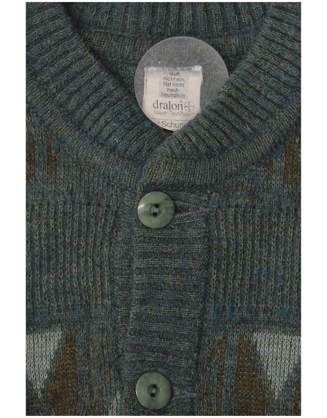 DRALON Maglione cardigan da uomo Poliacrilico geometrico multicolore medio