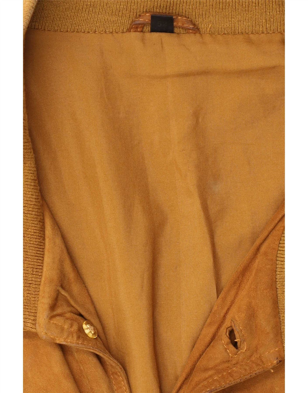 Giubbotto bomber vintage in pelle scamosciata da uomo IT 52 XL in pelle marrone Classico