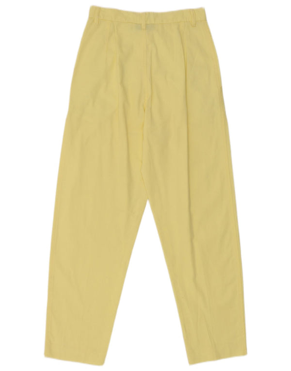 Pantaloni casual a vita alta da donna Stefanel IT 42 Medium W25 L26 Giallo