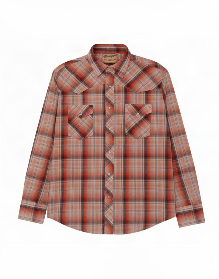 Camicia da uomo in flanella Wrangler XL scozzese rossa