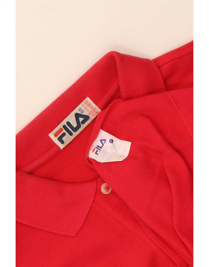 Polo Uomo Fila IT 48 Rosso Medio Cotone