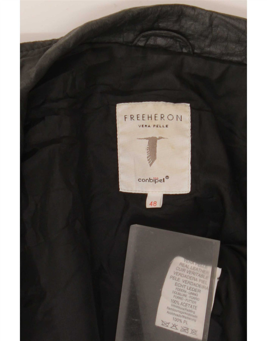 Giacca In Pelle Donna Conbipel Free Heron IT 48 XL Nera