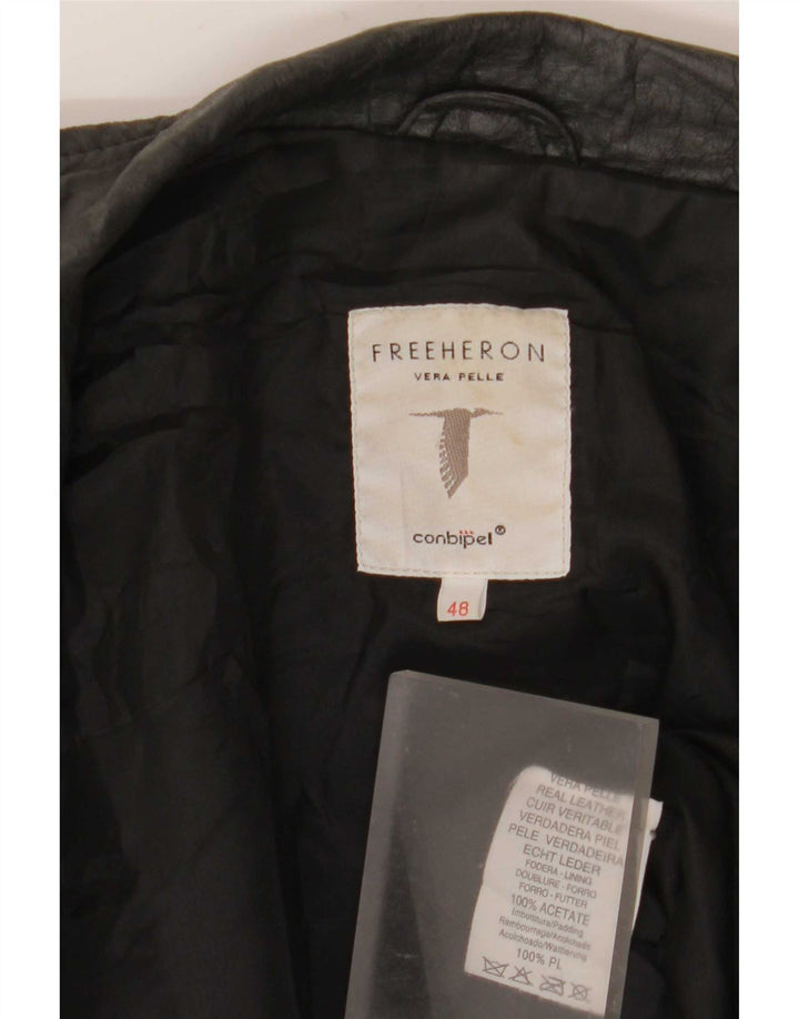 Giacca In Pelle Donna Conbipel Free Heron IT 48 XL Nera
