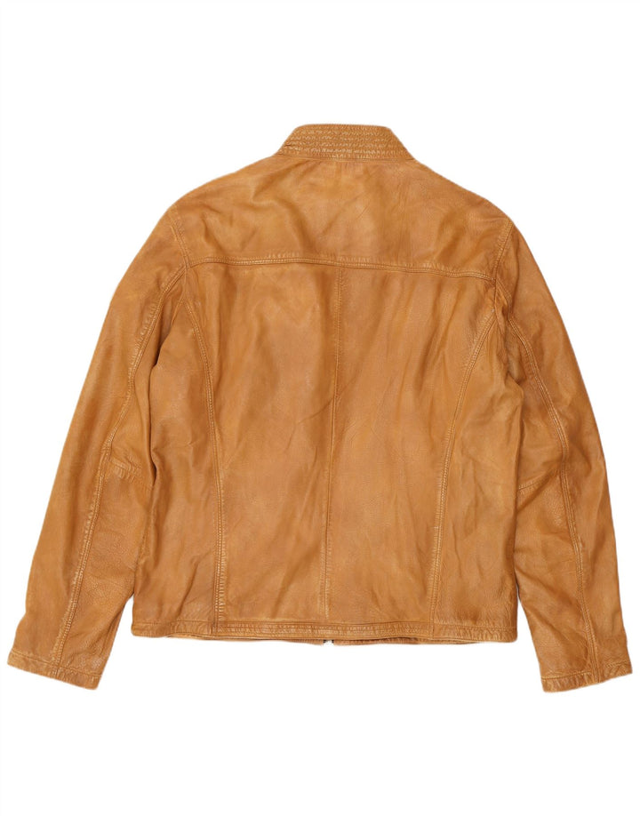 Giacca in pelle da uomo MILESTONE UK 40 Grande pelle beige