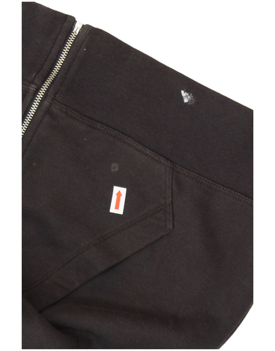 Maglione con cappuccio e zip CHAMPION da donna, vestibilità Heritage, UK 14, cotone nero medio