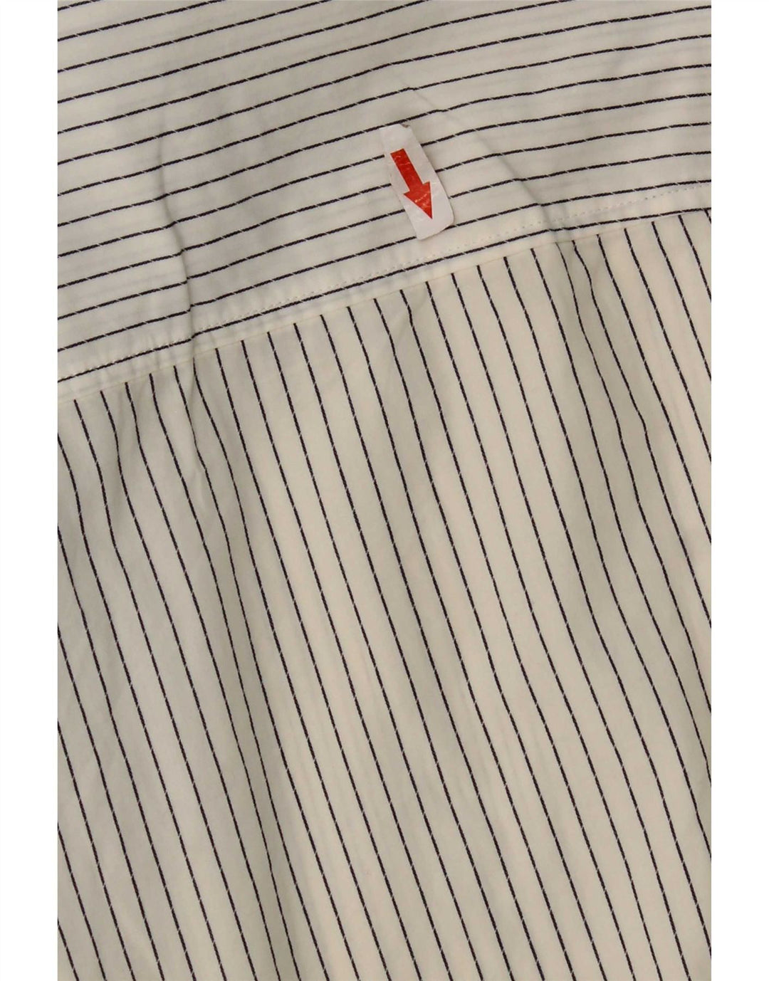 Camicia slim fit da donna Hugo Boss in cotone gessato bianco medio