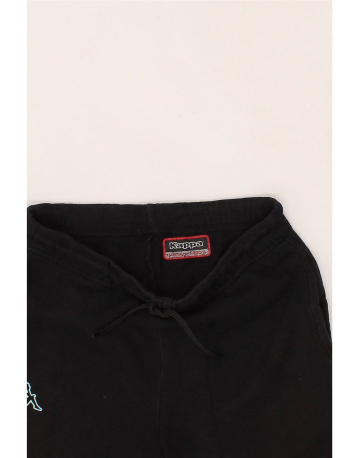 KAPPA Boys Sport Shorts 9-10 Years  Black Vintage Kappa and Second-Hand Kappa from Messina Hembry 