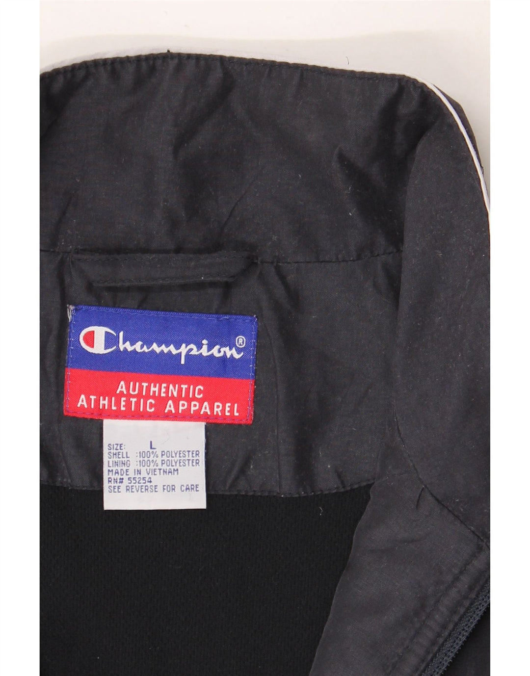 Giacca da tuta da uomo Champion Large in poliestere color block blu navy
