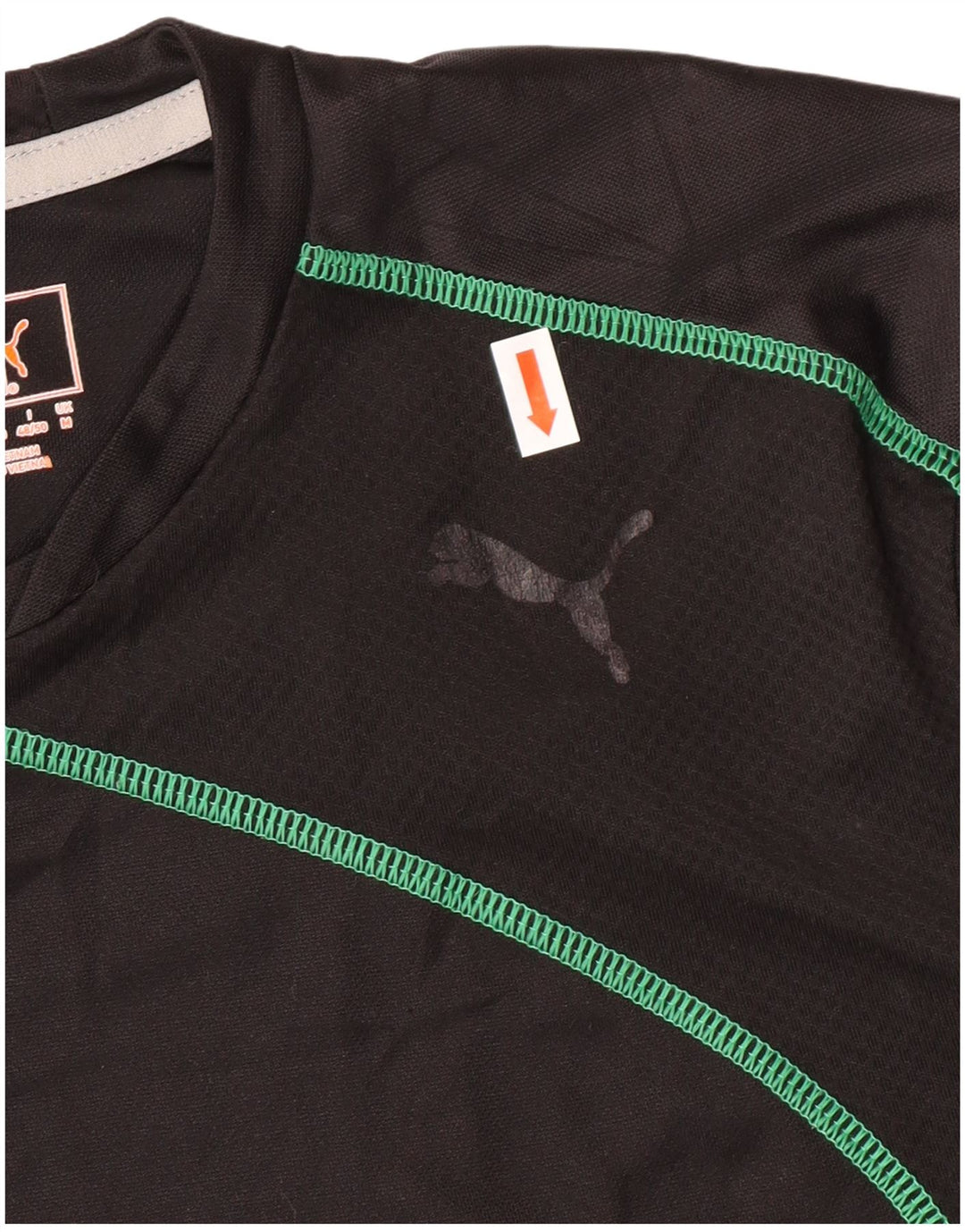 T-shirt da uomo PUMA Top medio nero in poliestere