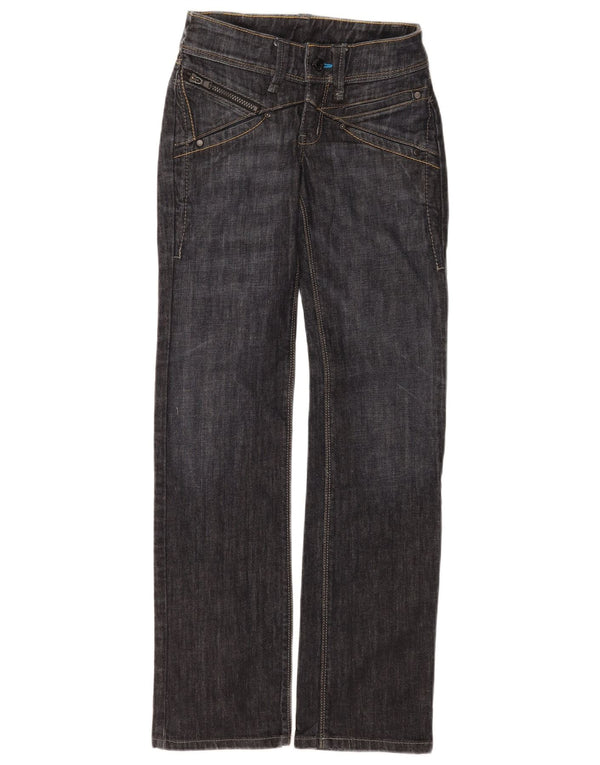 Jeans dritti a vita bassa da donna Levi's W25 L32 cotone blu