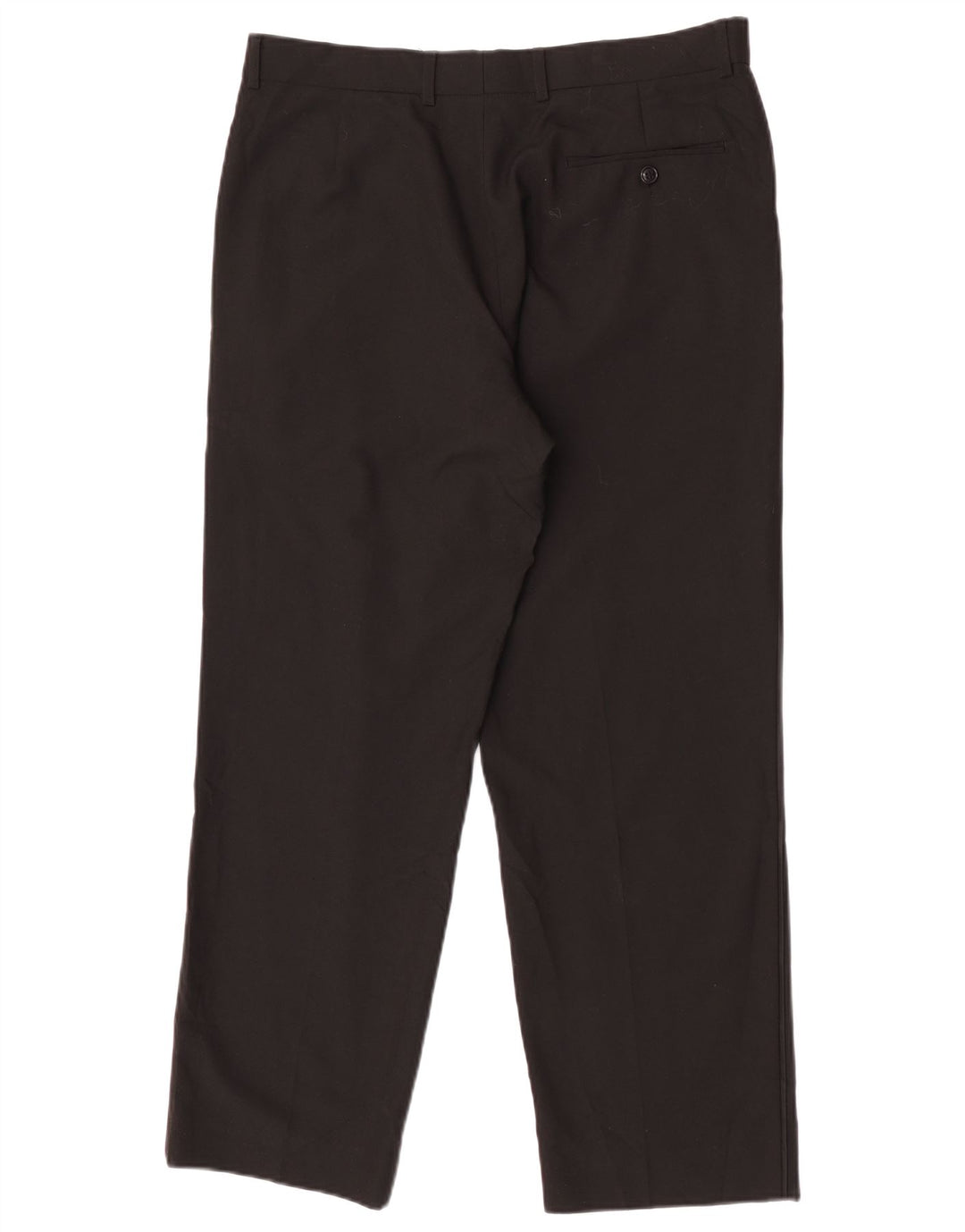 Pantaloni chino dritti da uomo Marks & Spencer W34 L29 poliestere nero