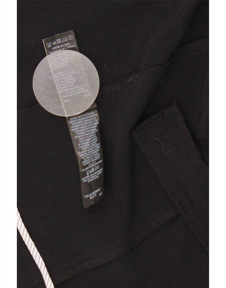 Giacca blazer aperta da donna Marks & Spencer UK 18 XL poliestere nero