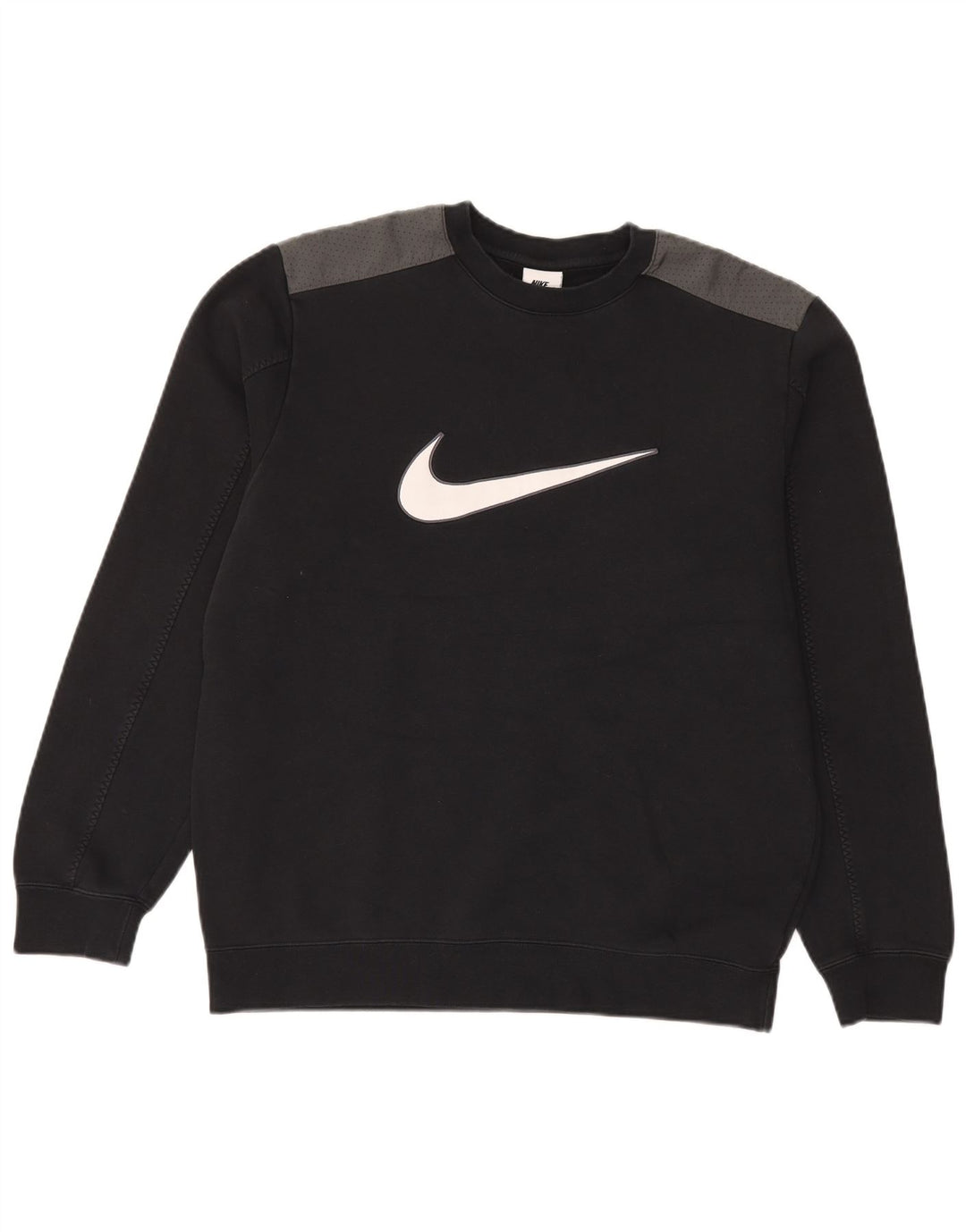 Felpa grafica da uomo Nike Felpa in cotone color block medio nero