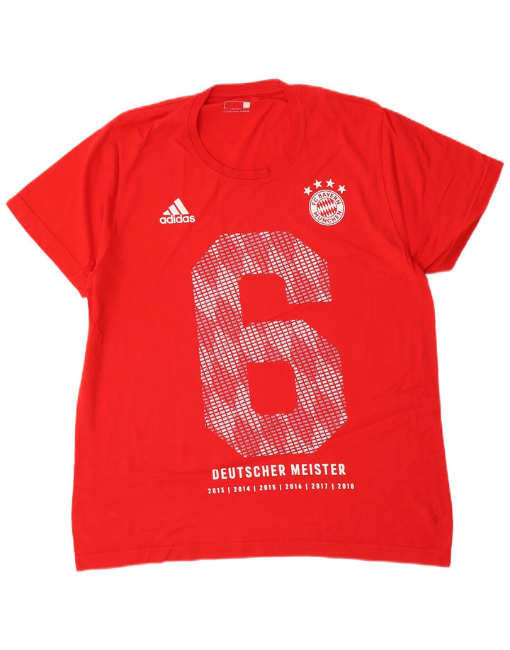 Maglietta grafica da uomo Adidas Top grande rossa