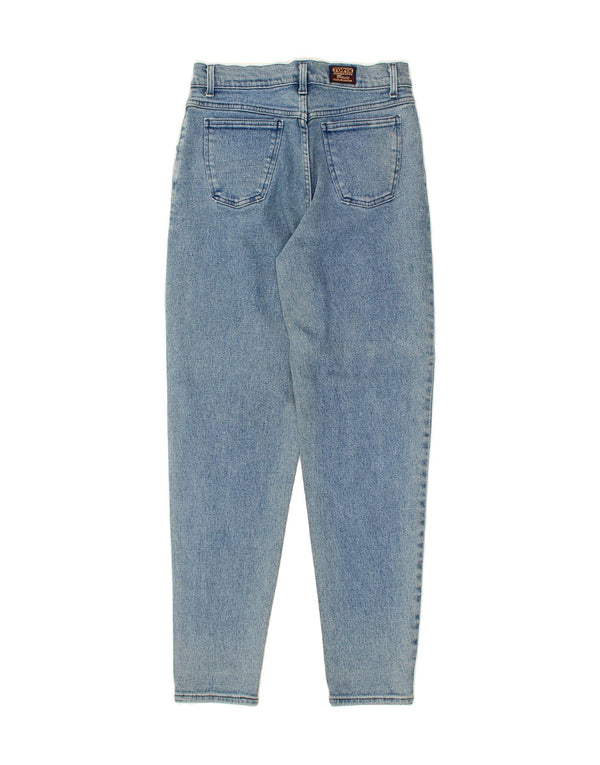 Jeans affusolati a vita alta da donna VINTAGE EU 40 medio W28 L30 cotone blu