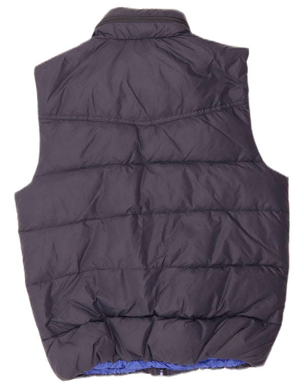 Sun68 Mens Padded Gilet UK 36 Small Navy Blue Polyamide
