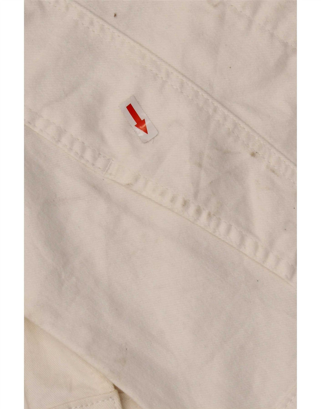Giacca di jeans Lee Riders da donna UK 10 piccola in cotone bianco