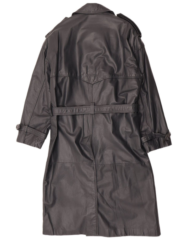 Cappotto Doppio Petto in Pelle Uomo Machiavelli IT 48 Pelle Grigio Medio