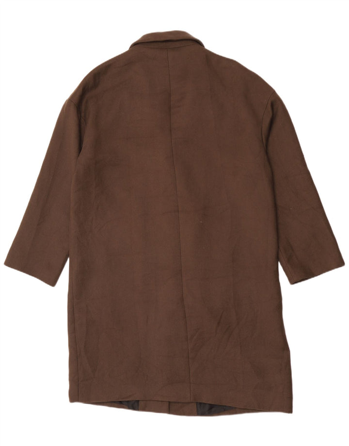 Cappotto oversize da donna Zara UK 14 Poliestere marrone medio