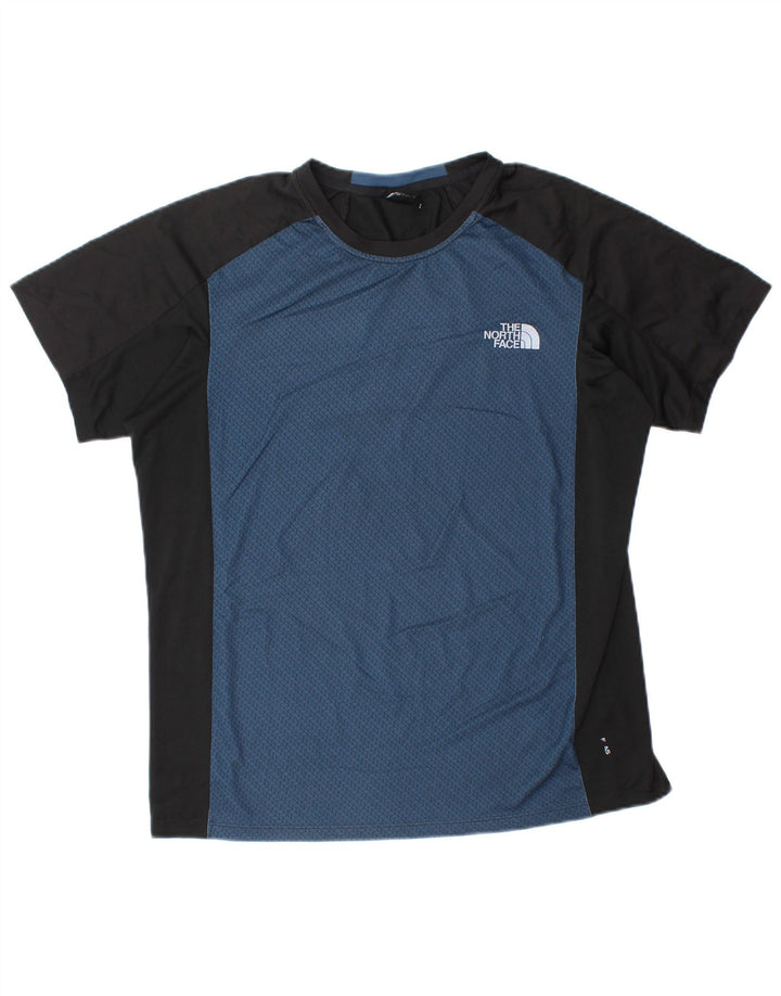 T-shirt da uomo The North Face Top in poliestere color block blu medio